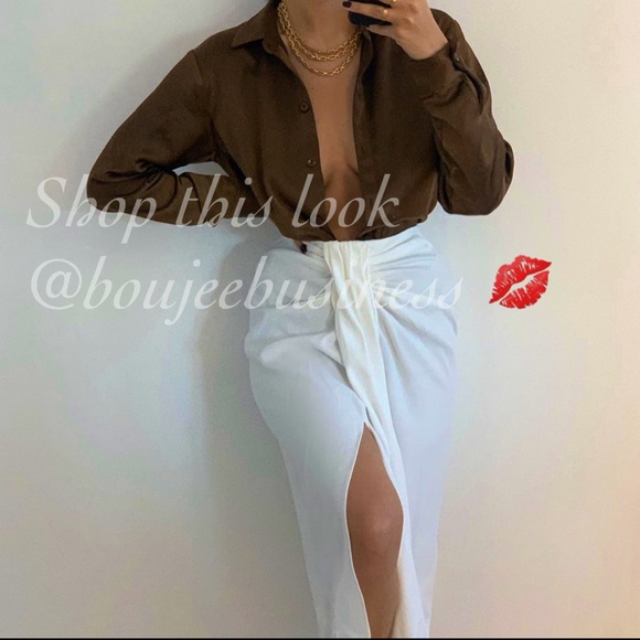 ZARA Knotted Pareo Skirt - Picture 6 of 14